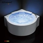 Luxury corner whirlpool bath tub bathtub skirted hot tub and air bath bathtub
