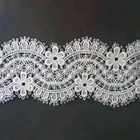 Eyelet Lace Lace Lace Border Lace Hot Sell Polyester Cloth Decoration Embroidered Eyelet Motif Lace Border