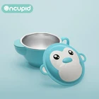 2019 Baby Soup Bowl Baby Feeding Bowl with Plastic Handle and Lid Colored Monkey