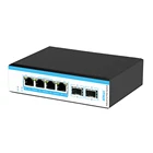 Switch Network Manageable Switch OEM Gigabit 4 Port 2 Uplink SFP Industrial L2 Managed Network POE Switch