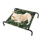 Wholesale Pet Products Multiple Sizes Original Elevated Dog Pet Cooling Cot Bed With Nylon Cover Center