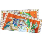 Custom twill fabric double sided print silk scarf