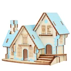 3d DIY Handmade Toy Building Creative Cartoon 3d 6 Sided Wooden Block Puzzle Jigsaw