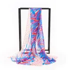 Luxurious 100% Charmeuse Silk Long Scarf with Hand Rolled Edges