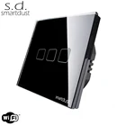 Smartdust Tuya Smart Switch Wifi Google Home Automation 3 Gang 1 Way Wall Switch