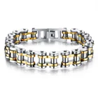 Hot sale 316L stainless steel rock personalized car chain shape man's Bracelet