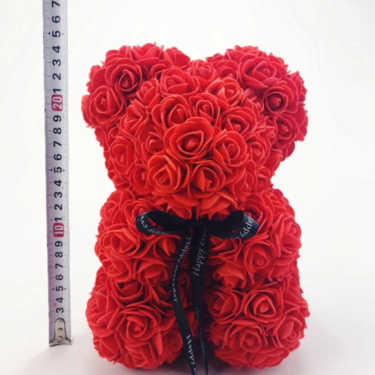 gift 25cm rose bear wedding party decoration valentines day