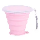 Wholesale Reusable Collapsible Silicone Material Coffee Cup Accept Custom Logo