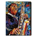 Trumpeter Band Leader And Composer Custom Portrait Oiled Painting Canvas From Photo