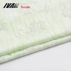 Garment textile knitted custom TR spandex floral brocade jacquard dress fabric
