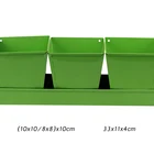 Home Garden Pot BX Green Mini Metal Sets 3 Garden And Veranda Home Square Flower Pot With Tray