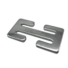 Custom Flat Metal Stamping Chrome Plated Steel Seat Belt Clip