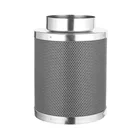 Eco-friendly new active carbon 38mm or 45mm carbon bed round activated carbon air filter for greenhouse