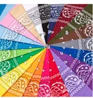 Wholesale Promotion Cotton Paislley Bandana Organic cotton Custom Bandana With Logo