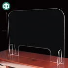 Clear Acrylic Table Portable Free Standing Clear Acrylic Table Shield Table Shield Protection