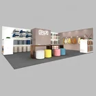 IZEXPO 30mins EASY setup GIRL portable 20x30ft trade fair stand exhibition booth design