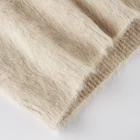 Women Knitted Sweater High Quality Custom Alpaca Brushed Women Ladies Knitted Sweater