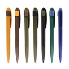 Most popular bic ball pen rubber square ball pen pens with custom logo metal ball