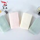 Plain Color Towel Bamboo Fabric Plain Dyed Soft Color Stripe Design Bath Towel Set