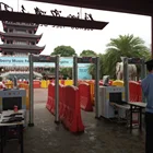 Walk through metal detector with thermal image temperature sensor