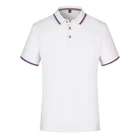 custom printed plain white men' polo t shirt for work uniform