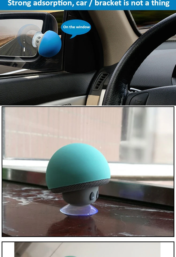 2019 Cheap Custom Cute Mini music Silicone Multifunctional Wireless Speakers Portable Outdoor Mushroom Bluetooth Speaker - ANKUX.COM