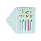 Colorful Candles Best Wishes Handmade Cards, 3D Humorous Happy Birthday Greeting Cards