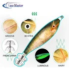 Bassmaster Sea Fishing Lure wood Shrimp Squid Octopus Soft Baits Lures High quality squid hook yo-zuri squid jig lure
