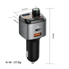 BASS Dual Usb QC3.0 And PD Charge 36W Mp3 wireless Bluetooth Car Fm Transmitter