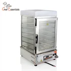 PFGM.600S Commercials 6 layers bun steamer Automatic Energy-efficient tempered glass hot food display warmer