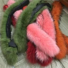100% Dyed raccoon fur skin pelt for garment