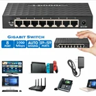 Ethernet Switch Ethernet Smart 8 Port 1000Mbps Gigabit Ethernet Switch Lan Hub Adapter For Router Modem