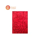 Design Hand Designer Rugs Modern Design 100% Hand Made Polyester Floral Shiny Shag Rug