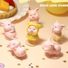 Dolls Cute Little Piggy 6pcs/set Decoration Desktop Happiness Small Cartoon Dolls For Gift