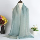 Fashion Pure Color Arabian Filigree Hijab Wholesale Ladies Muslim Headscarf Hijab Scarf
