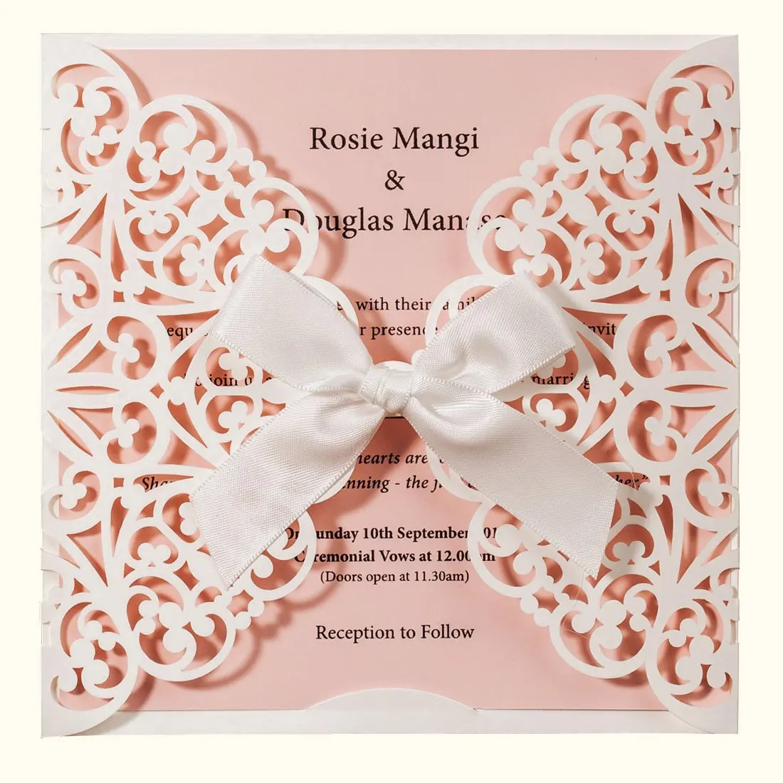 translucent wedding invitation chic vintage brides