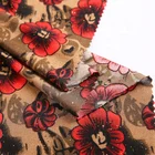 price china 96%polyester 4% spandex glitter floral print fabric for dress