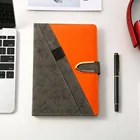Promotional Gift Custom Printing Business Leather Cover A5 Hardcover Journal Notebook Diary Note Book with Calculator and Pen