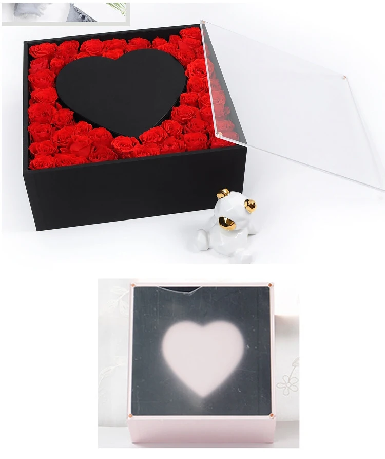 crystal lovers rose gift love carton valentines