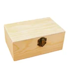 Wooden Gift Rectangle Wooden Jewelry Storage Box Necklace Earring Cosmetics Case Container Gift Box
