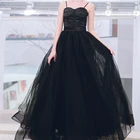 Prom Dress 2019 black wedding gown Party Wear Gowns Modern Backless evening long dress