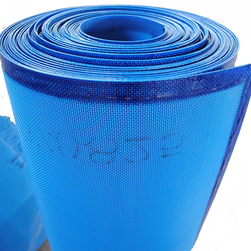 White color Mono filament  Plain Weave polyester conveyor Belt Mesh fabric