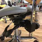 Rolling Hydraulic Manicure Chair Massage Therapist Backrest Saddle Stool