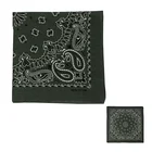 Dark Green Paisley Elegant Bandana 100% Cotton