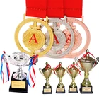 Top Sale Cheap Custom Metal 3D Sport Award Medal Trophies For Badminton