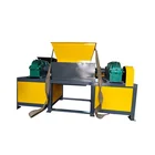 Raw material cutting function double shaft wood chipper garden shredder
