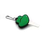 Professional Supplier High-quality Custom Souvenir Gift Key Cap 2D 3D Soft PVC Rubber Keychain Car Key Cover