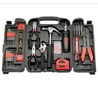 129pcs Professional Plastic Box Storage Home Use General Household Maintenance Hand Tool Kit DIY Hand Tools Set In Cases