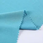 Shaoxing supplier low price wholesale custom sky blue knitted jersey modal polyester fabric