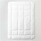 5 pcs solid white baby crib nursery bedding set for toddler